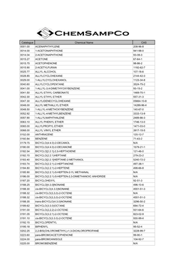 Chemsampco Catalogue December 2003 Final Version