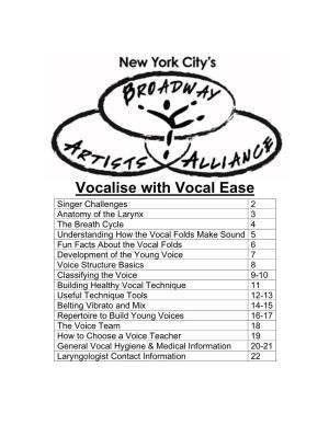 Vocalise with Vocal Ease