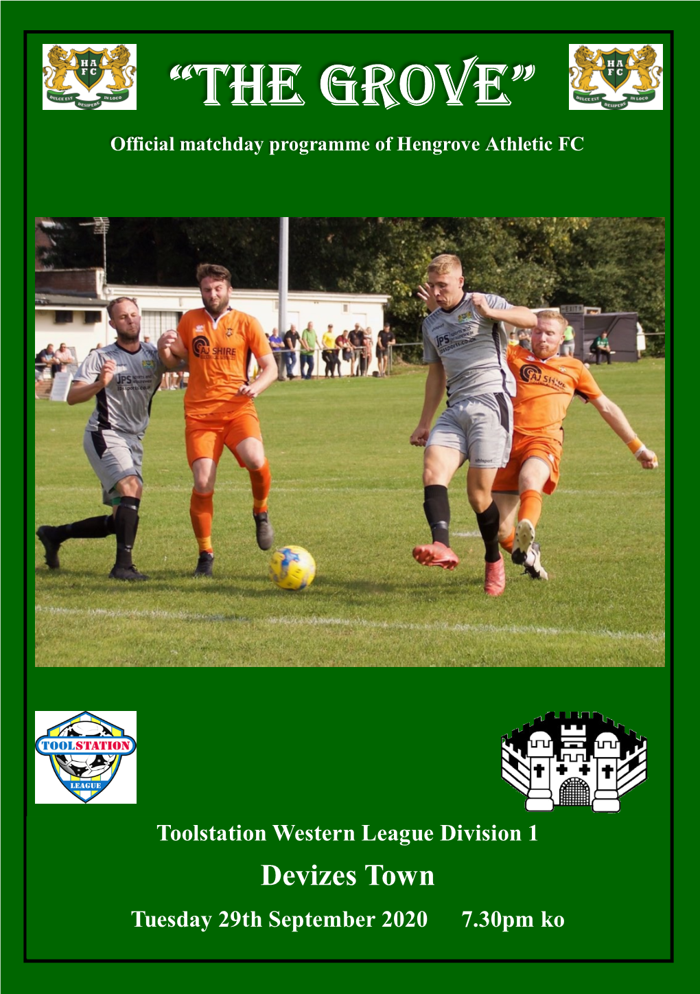 Devizes Town Tuesday 29Th September 2020 7.30Pm Ko