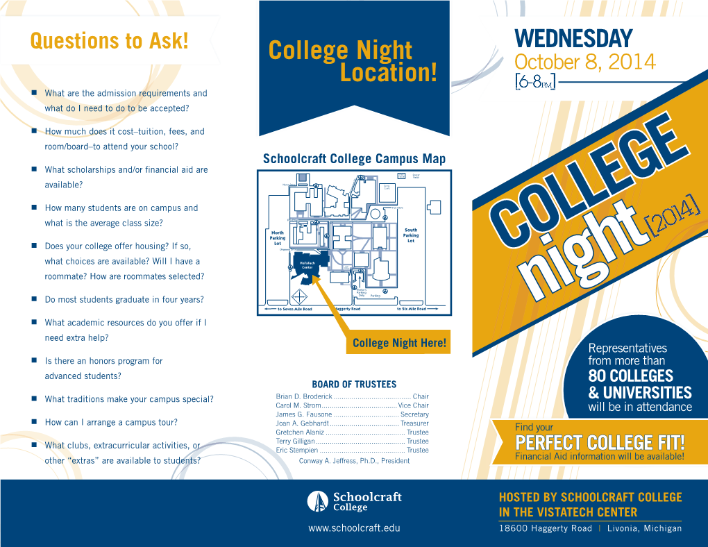 College Night Location!