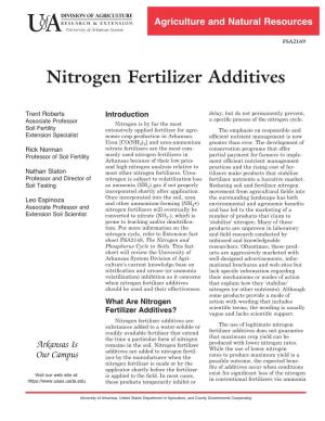 Nitrogen Fertilizer Additives