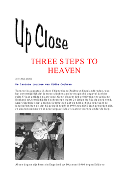 THREE STEPS to HEAVEN Door: Arjan Deelen