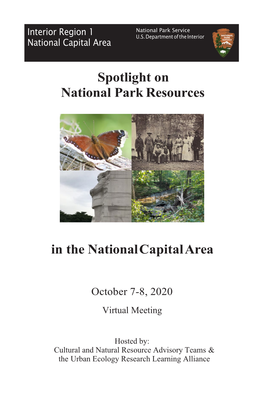 Spotlight on National Park Resources in the National Capital Area