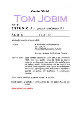 EF.111.Tom Jobim