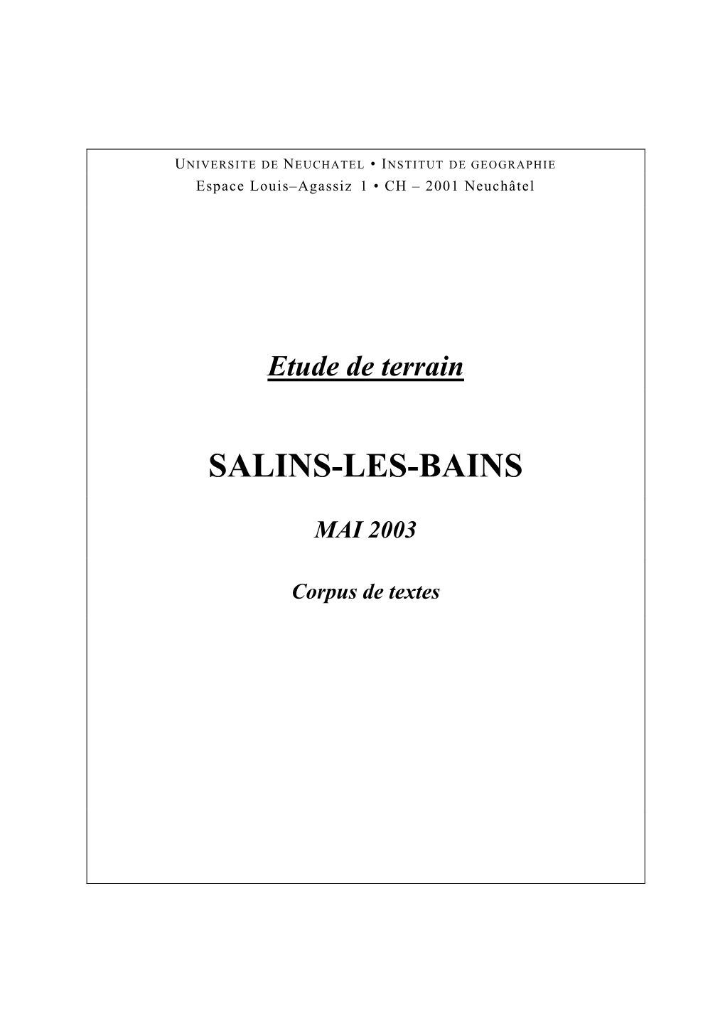 2003 Salins-Les-Bains