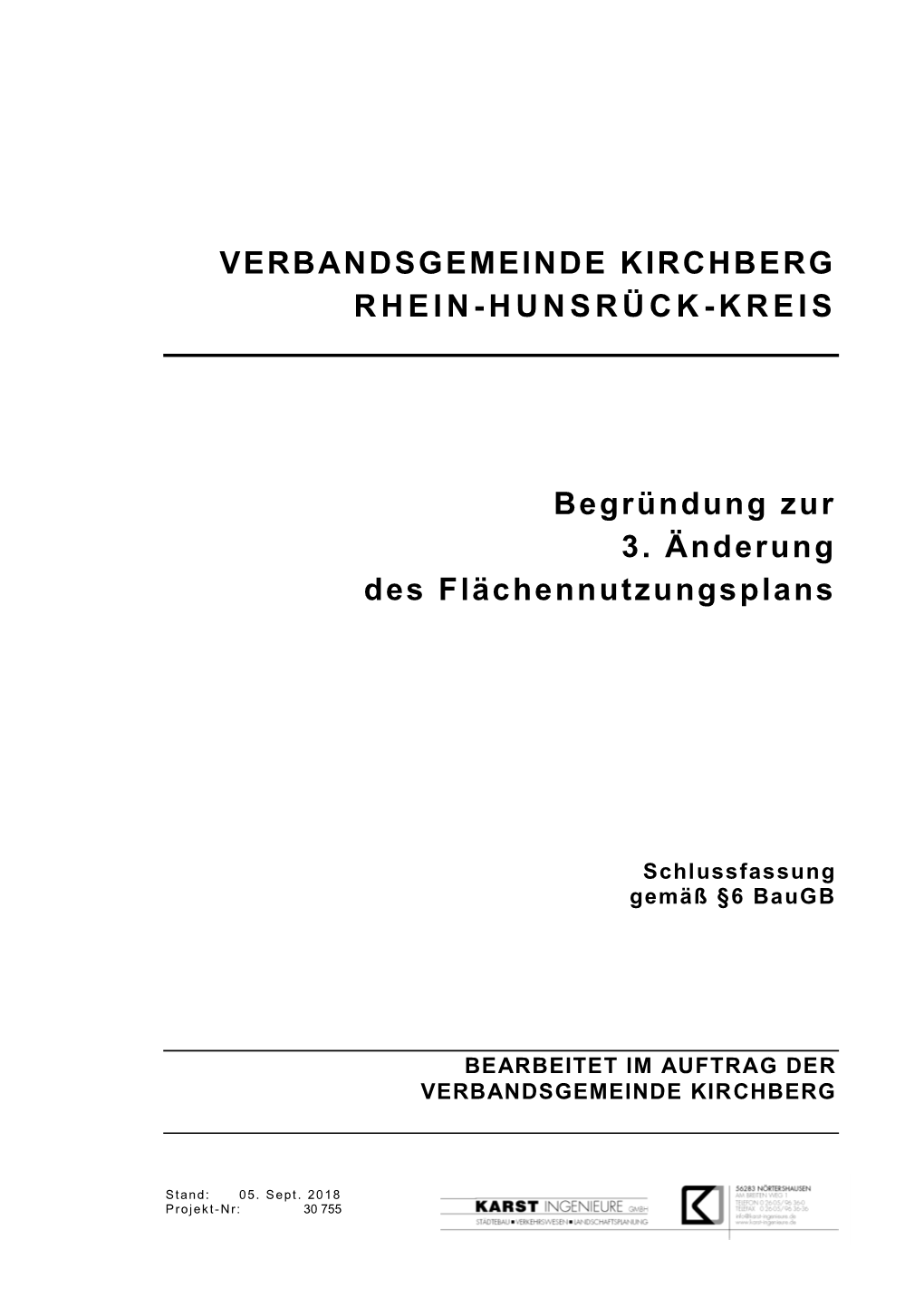 Verbandsgemeinde Kirchberg Rhein-Hunsrück-Kreis