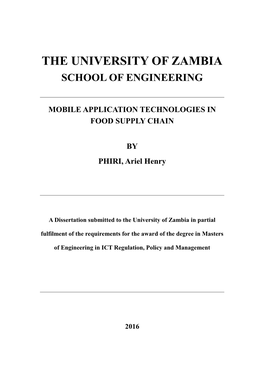 The University of Zambia School of Engineering