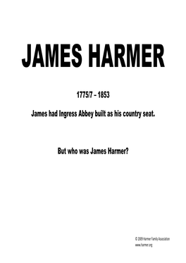 Alderman James Harmer James Harmer Hayes - Born 1839