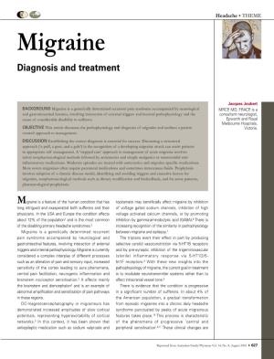 Migraine Diagnosis and Treatment