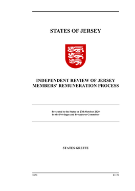 Independent Review of Jersey Members' Remuneration Process