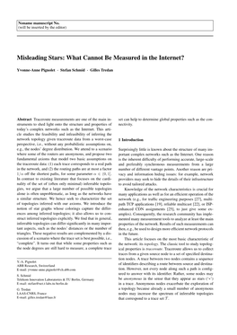 Misleading Stars: What Cannot Be Measured in the Internet?