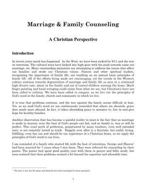 Marriage & Family Counseling