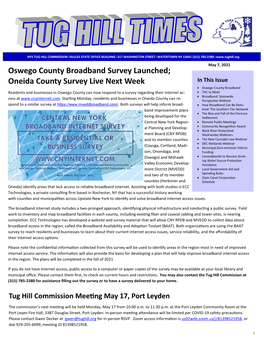 Oswego County Broadband Survey Launched