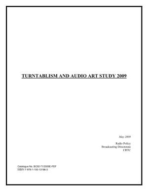 Turntablism and Audio Art Study 2009