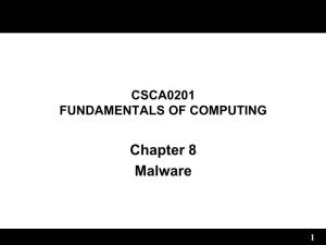 Chapter 8 Malware