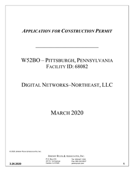 W52bo – Pittsburgh, Pennsylvania Facility Id: 68082