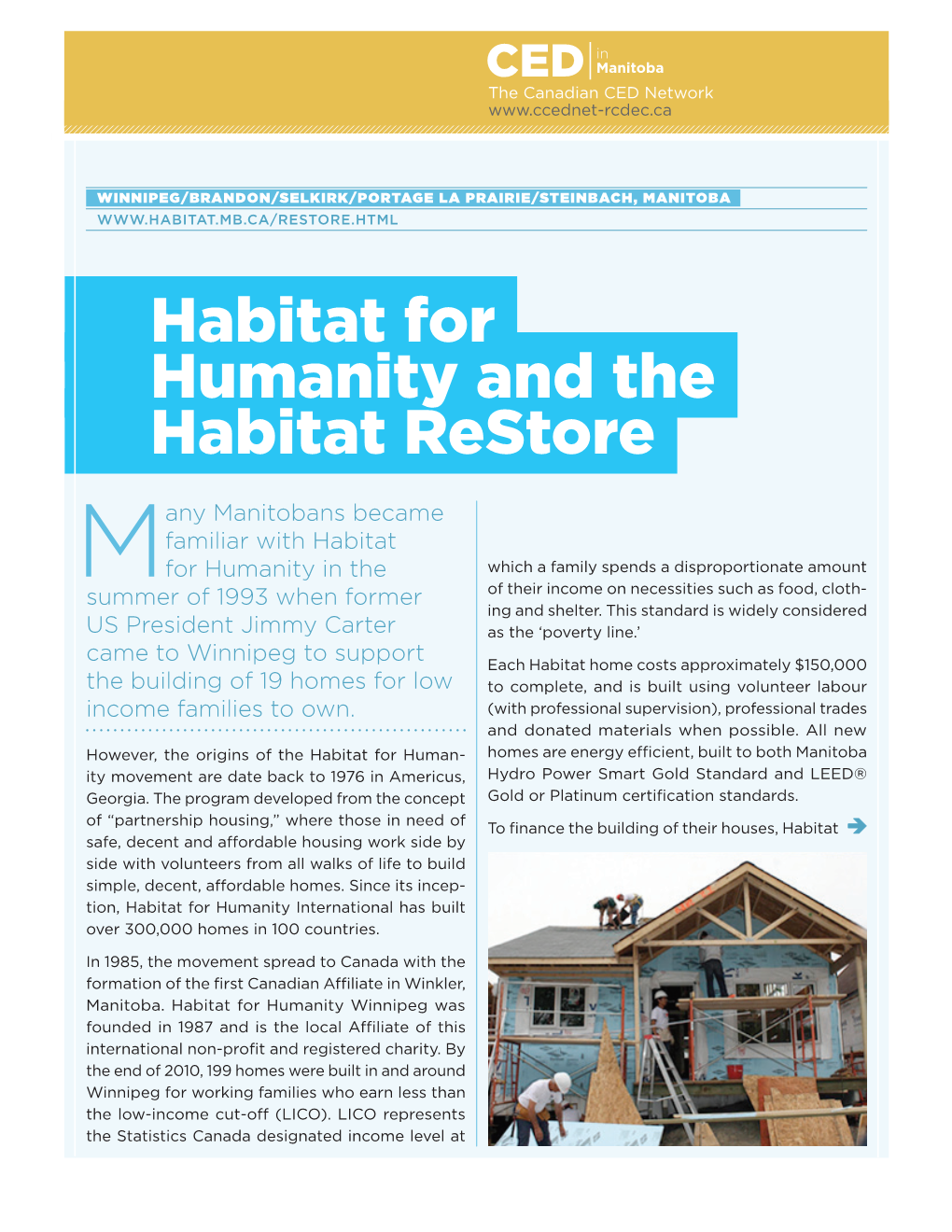 Habitat for Humanity and the Habitat Restore