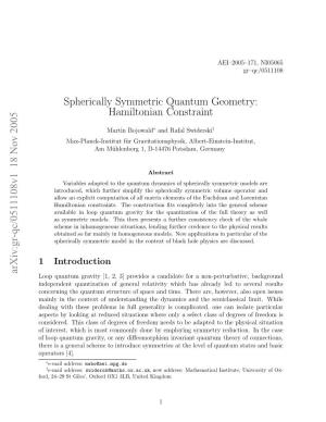 Spherically Symmetric Quantum Geometry: Hamiltonian Constraint