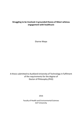Struggling to Be Involved: a Grounded Theory of Māori Whānau Engagement with Healthcare