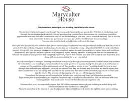 The Process and Planning of Your Wedding Day at Maryculter House