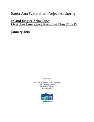 Inland Empire Brine Line Overflow Emergency Response Plan (OERP)
