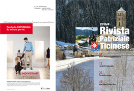 Rivista 2016/4 Rivista Patriziale Ticinese 04 Bosco, Patriziati E Collaborazione