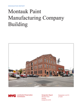 Montauk Paint Manufacturing Company Building