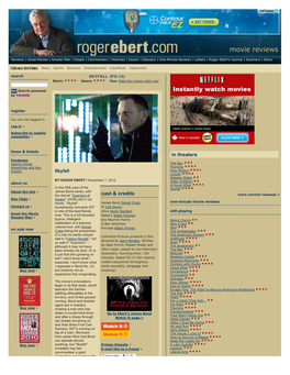 Skyfall :: Rogerebert.Com :: Reviews