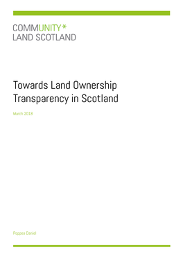 Towards Land Ownership Transparency in Scotland
