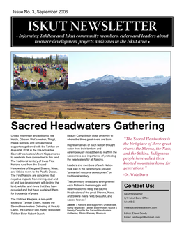 Sacred Headwaters Gathering