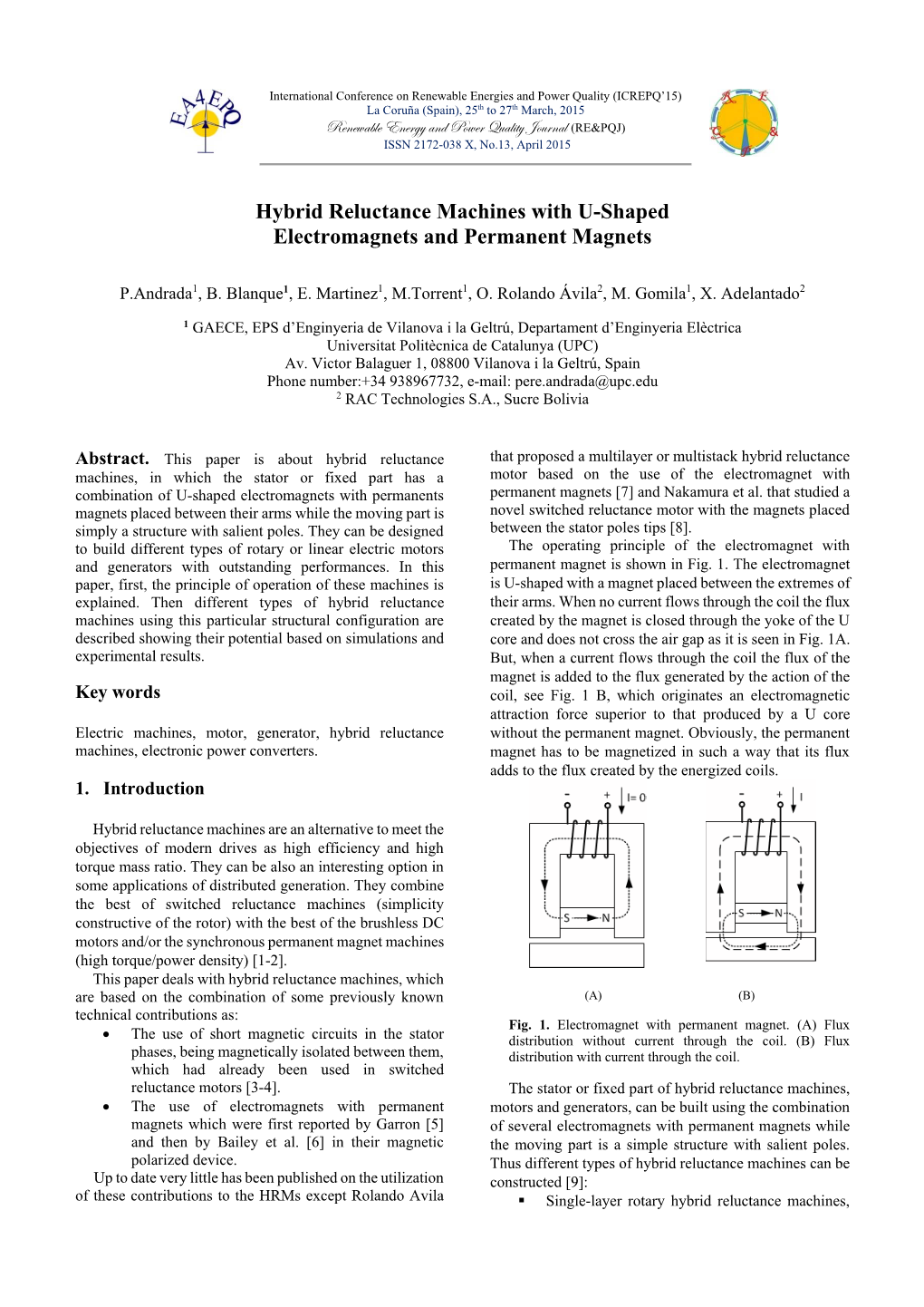 Hybrid Reluctance Machines with U-Shaped Electromagnets and Permanent Magnets