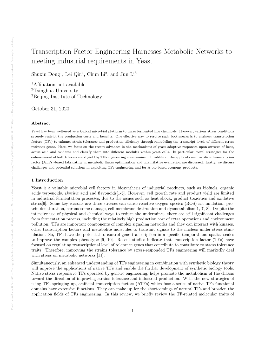 Transcription Factor Engineering Harnesses Metabolic Networks To