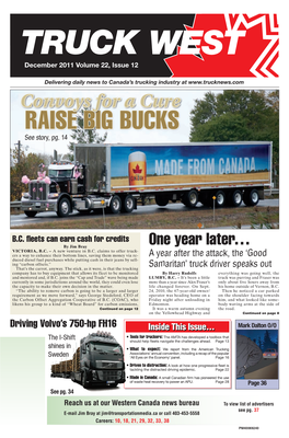 Convoys for a Cure Raise Big Bucks See Story, Pg