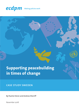 Supporting Peacebuilding in Times of Change