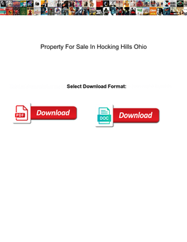 Property for Sale in Hocking Hills Ohio