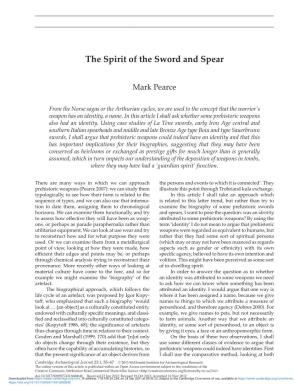 The Spirit of the Sword and Spear