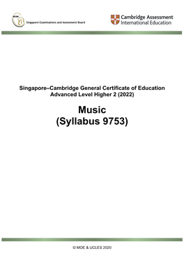 9753 Y22 Sy Music A-Level H2 for 2022