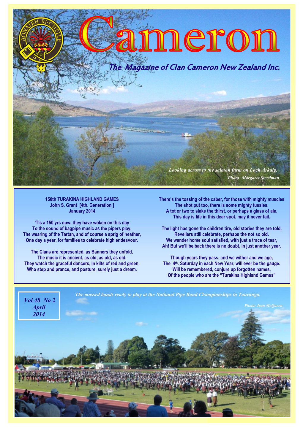 The Magazine of Clan Cameron New Zealand Inc