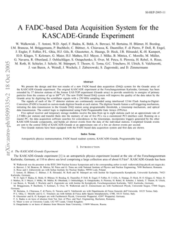 A FADC-Based Data Acquisition System for the KASCADE-Grande