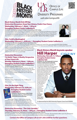Hill Harper Distinctive Discussion: Wednesday, February 15, 7:00 P.M