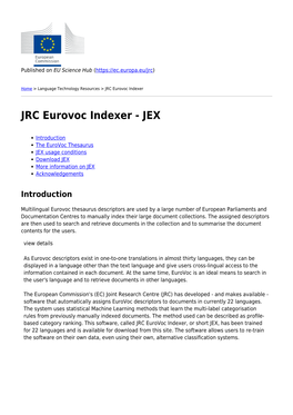 JRC Eurovoc Indexer