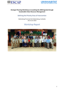 Strategic Planning Workshop Report