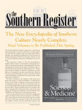 The New Encyclopedia of Southern Culture Nearly Complete Final Volumes to Be Published This Spring