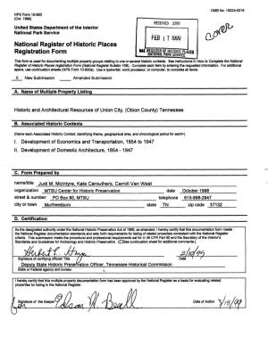 National Register of Historic Places Registration Form (National Register Bulletin 16B)