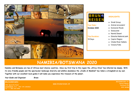 Namibia/Botswana 2020