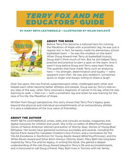 Terry Fox and Me Educators' Guide