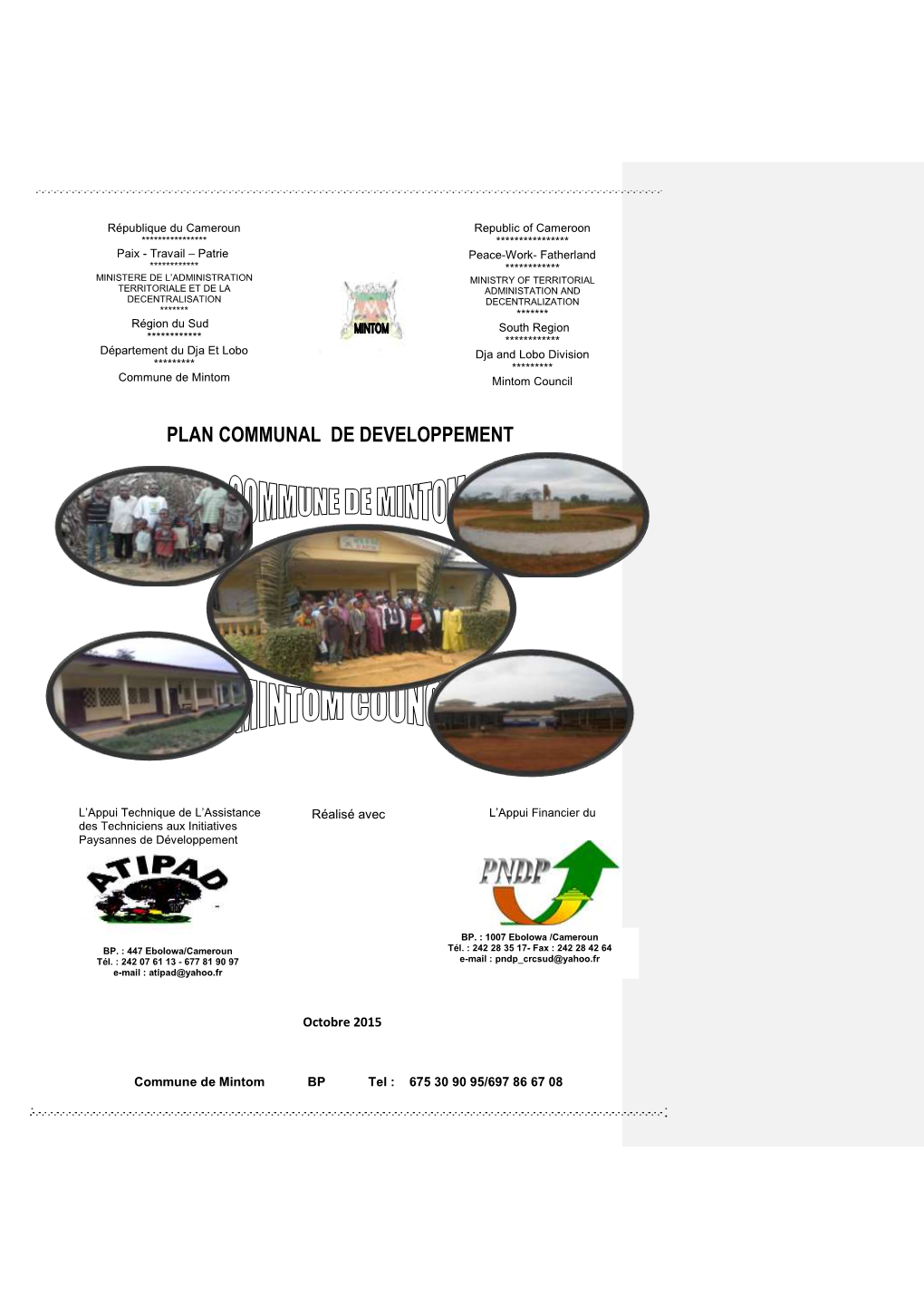 Plan Communal De Developpement