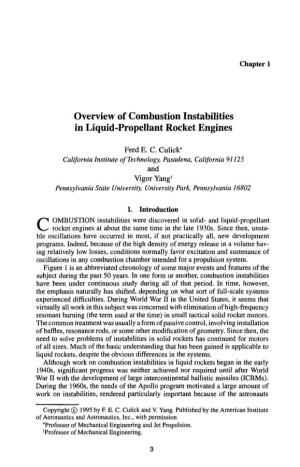 Overview of Combustion Instabilities in Liquid-Propellant Rocket Engines