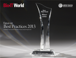 Best Practices 2013 Compendium from the Bio Lit World Best Practices Awards Program 2013