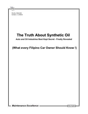 The Truth About Synthetic